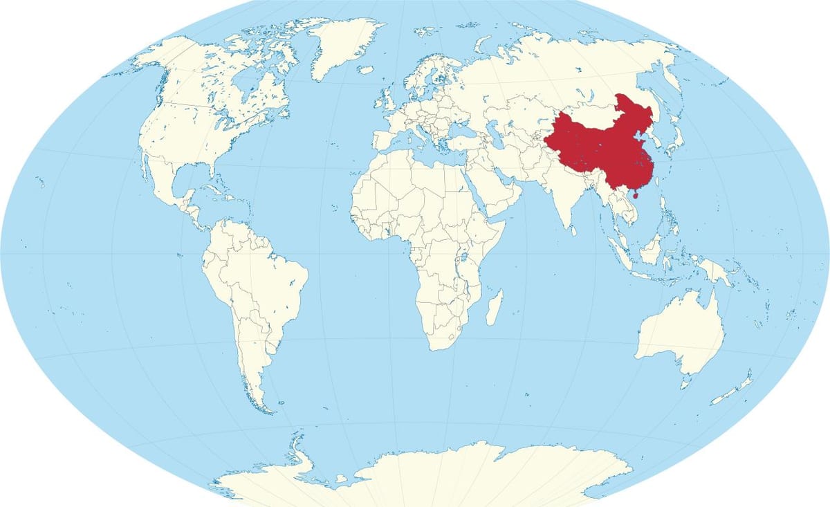 ประเทศจีนในโลกแผนที่