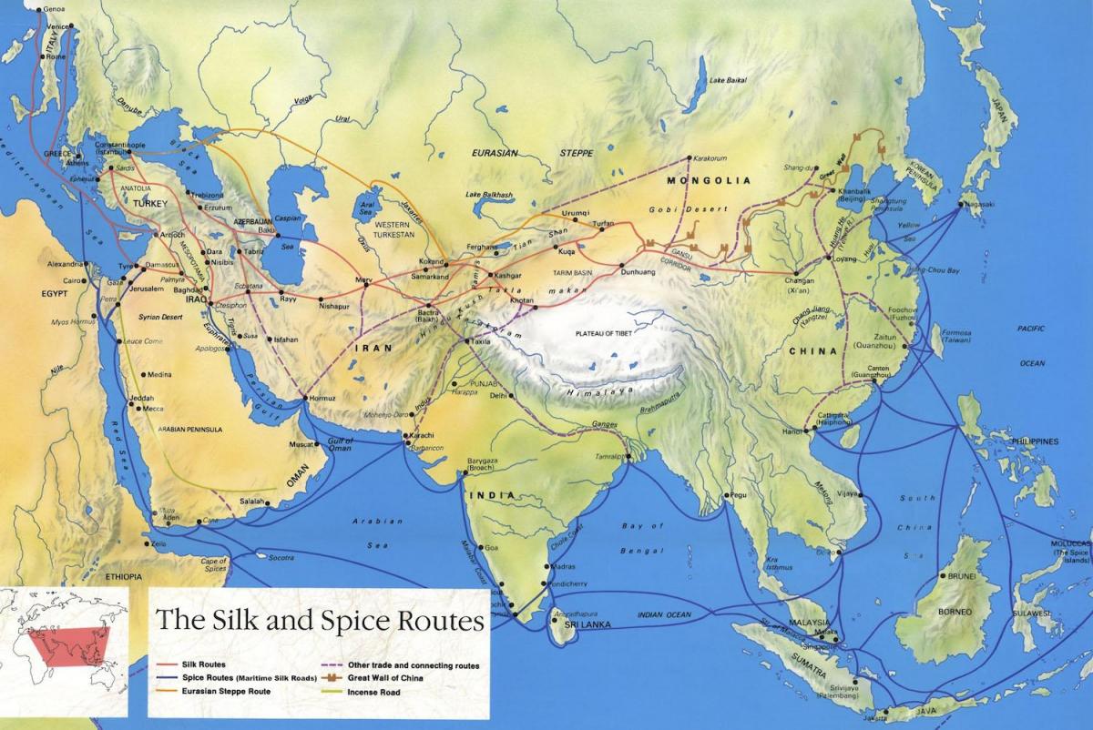 ผ่านทางประเทศจีนแผนที่