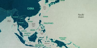 ประเทศจีนทางใต้เมืองจีนแผนที่ทะเล