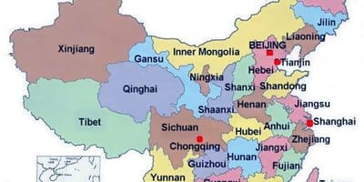 ประเทศจีนภาพบนแผนที่