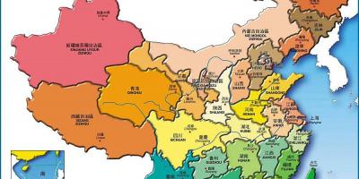 แผนที่เมืองจีน zimbabwe. kgm